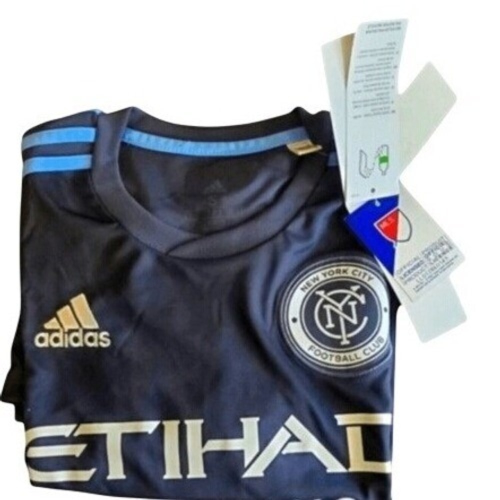 Adidas 2018 NYC‎ Football Club Jersey Etihad Airways MLS Soccer Shirt S NWT - Picture 3 of 7